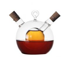 UPKOCH Öl- Und Essigspender 2 in 1 Glas Öl- Und Essigflaschen Sojasauce Essigflasche Öl-Essig-Brötchen in Einem