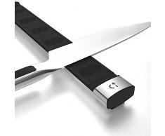 Messer Magnetleiste Magnet Messerhalter Messerleiste - Premium Softtouch aus Aluminium - 345 mm - Geeignet für 6 Messer - stilvolle Ergänzung für jede moderne Küche