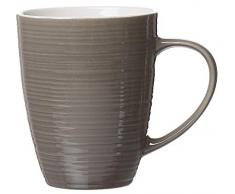 Ritzenhoff & Breker Kaffeebecher-Set Suomi, 6-teilig, je 310 ml, Taupe, Porzellan