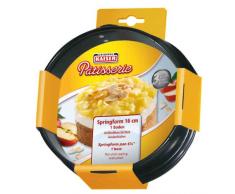Kaiser Classic Mini-Springform, mit Flachboden, Ø 16 cm, für 1/2 Rezeptportion, runde Backform, auslaufsicher, antihaftbeschichtet, schwarz
