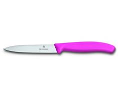 Victorinox Küchenmesser 10cm Swiss Classic (Mittelspitz, Ergonomischer Griff, Spülmaschinengeeignet) pink