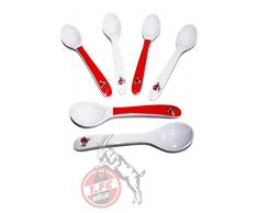 Brauns 1. FC Köln Eierlöffel 6er-Set, weiss-rot, 30192