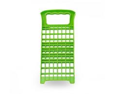 Börner Kombireibe Gemüsereibe Obstreibe Multireibe Hobel Multifunktionsreibe fein Juliennereibe grob (Grün)