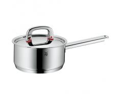 WMF Premium One Stielkasserolle, 16 cm, Metalldeckel mit Dampföffnung, Kochtopf 1,5l, Cromargan Edelstahl poliert, Innenskalierung, Topf Induktion, unbeschichtet