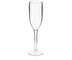 Sektglas / Sektflöte aus dickem SAN, insbesondere für den Einsatz in glasfreien Zonen / Inhalt: 0,15 ltr. ERK