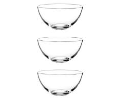Nachtmann Vivendi à la Carte Schale, 3er Set, Schüssel, Schälchen, Kristallglas, Ø 12.5 cm, 0081461-0