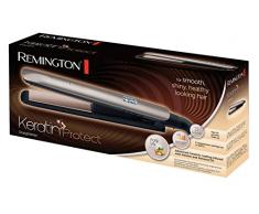 Remington Glätteisen S8540 (keramikbeschichtete Stylingplatten mit Keratin & Mandelöl, digitales Display, 10 Temperatureinstellungen 150-230°C, inkl. Aufbewahrungstasche) Haarglätter Keratin Protect