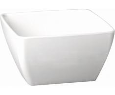 APS gf132 Melamin Schüssel, quadratisch, 9 cm Artikel Länge, Pure weiß