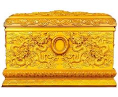 PULLEY-p Urnen for Menschen Asche, Erwachsene Urnen Aufbewahrungsglas, Soulmates Together Forever (Golddraht Nanmu, 400 Cubic Inches) p