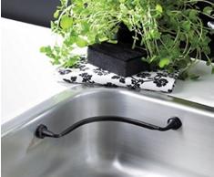 Magnetische Spültuchhalter - Flexible m/Gegenmagnete für Edelstahlbecken L: 23cm, Farbe:grau