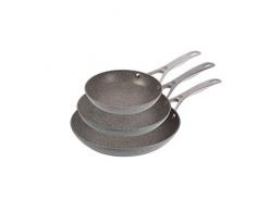 BALLARINI Torino Granitium Pfannenset 3-tlg., mit hochwertiger GRANITIUM Antihaftbeschichtung, Torino