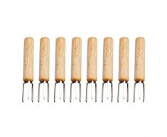 Kylewo 8pcs Maiskolbenspieße, Edelstahl Mais Halter Maiskolben Spieße für Spieße Grill Werkzeuge