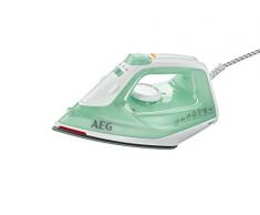 AEG DB 1720 Dampfbügeleisen (2200 Watt, 90g Dampfstoß, 0-30g Dampf/Min., Restwärmeanzeige, Edelstahl Bügelsohle, Gleitfähigkeit, 250 ml Wassertank, 2 m Kabel, Anti-Kalk System, türkis/weiß)