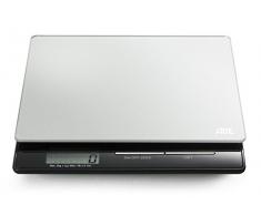 ADE Digitale Küchenwaage KE 1215 Franzi. Kompakte, elektronische Waage für Küche und Haushalt. Präzises Wiegen bis 5 kg, auch für Flüssigkeiten. Mit LCD-Display. Inklusive Batterie. Silber - Schwarz