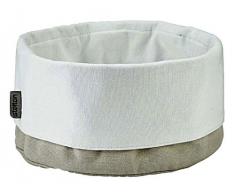 Stelton 1323 Brottasche, Sand/Weiss, Baumwolle, White, 23 x 23 x 21 cm