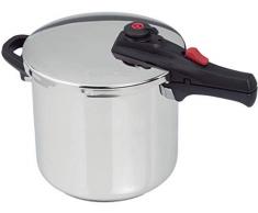 Bastilipo Schnellkochtopf aus Edelstahl, Grau 10 Litros grau