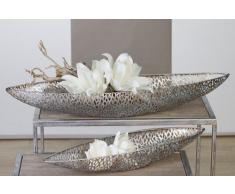 Casablanca - Schale/Dekoschale - Purley - Metall - antik-Silber - 60 x 16 x 7 cm