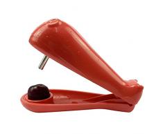Kirschentkerner Kirschentkerner , Kirschkern oder Samenentferner, Küchen Gizmo mit Scoop Design Corer Pitter Kirschentkernen Entkerner Küchenwerkzeuge für Schnell Entfernen Früchtsteinen (Rot)