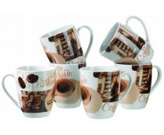 Mäser, Serie Latte Macchiato, Kaffeebecher 280 ml, Tassen im 6-er Set