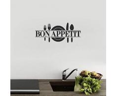 wwwff Küchengabel Löffel abnehmbare Wand Applique Vinyl Kunst Aufkleber Home Angebot dekorative Wandbild 59X26