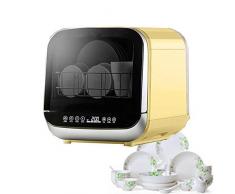 Tragbare Mini-Tischgeschirrspülmaschine mit 5 Reinigungsmodi, intelligente Haushaltsgeschirrspüler mit abnehmbaren Besteckregalen, geräuscharm