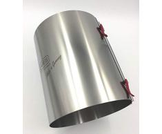 Lares Tortenring mit Klemmhebel XXL Höhe 20 cm - hitzebeständig fruchtsäurefest fixierbar Extra hoch