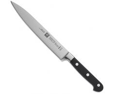 Zwilling 31020-201 Professional S Fleischmesser, Rostfreier Spezialstahl, Zwilling Sonderschmelze, genietet, Vollerl, Kunststoff-Schalen, 20 cm, schwarz