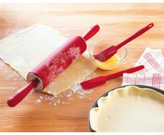 KAISER Brat- und Backpinsel breit 4,2 cm KAISERflex Red 100% lebensmittelechtes Silikon mit Metallkern spülmaschinengeeignet hohe Formstabilität und Flexibilität