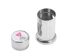 perfk Zahnstocherhalter Wattestäbchen Halter aus Edelstahl