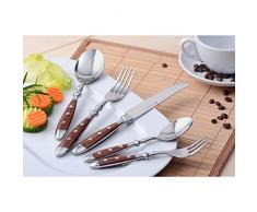 GRÄWE Tafellöffel NÜRNBERG 6er Set - braun - Suppenlöffel - Menülöffel