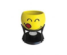 Smiley Emoticon Schokoladen-Fondue in Geschenkbox