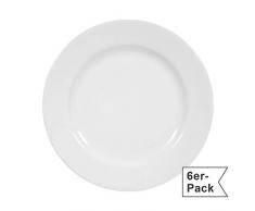 Frühstücksteller 20 cm Fahne Rondo/Liane Weiss Uni Seltmann (6 Stück)
