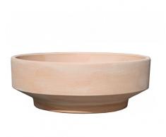 Hentschke Keramik Brunnenschale/Pflanzschale/Wasserschale 100% wasserdicht Ø 33 x 13 cm, Terracotta, 059.033.53 ohne Bodenloch