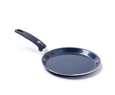 Crepepfanne 24-cm Ø Keramik-Beschichtung Anti-Haft-beschichtet für Pancake + Pfannekuchen alle Herd-Platten geeignet Gas Induktion Elektro