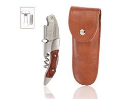 Rostfrei Weinflaschenöffner, Kellner-Korkenzieher, Korkenzieher mit dieTasche und ah so Weinflaschenöffner