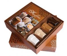 Genießer Set Kaffee: Kochbuch mit vier Espressotassen