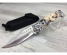 AUVEX wunderschönes Waidmannsheil Jagd Taschenmesser - Klapp- Faltmesser - Dear Hunter Knife mit Hirsch Motiv