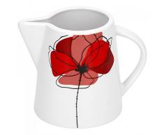Van Well Monika Milchkännchen, 230 ml, Gießer, Sahne-Kännchen, Kaffeezubehör, Blumendekor, edles Marken-Porzellan