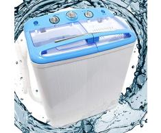 Wiltec Camping Waschmaschine für bis zu 5,2 kg für Normalwäsche und Feinwäsche, mit Schleuderfunktion