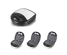 ALY 3 in 1 Waffelautomat, Waffeleisen 750 W Antihaftbeschichtung, Waffelgröße 23 * 23 * 9cm