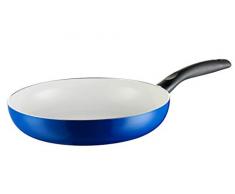 Keramik-Pfanne MÄSER Harriot 28 cm, Bratpfanne mit 2-lagiger Antihaft-Beschichtung aus ILAG CERAMIC, induktionsgeeignet, blau