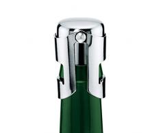 2er Set Cosmo Sektflaschenverschluss Edelstahl - Cleverer Vakuum Flaschenverschluss für Champagner und Sekt Flaschen Verschluss