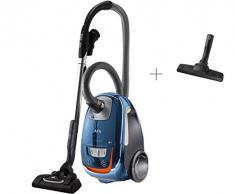 AEG VX8-3-FFP Staubsauger mit Beutel (Ideal für Allergiker, inkl. Zusatzdüsen, 650 W, nur 64 dB(A), 12 m Aktionsradius, 3,5 l Staubbeutelvolumen, ERGO-Handgriff, waschbarer Allergy Plus Filter, blau)