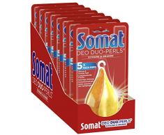 Somat Deo Duo-Perls Zitrone und Orange, Geruchsneutralisierer für die Spülmaschine (8 x 1 Stück)