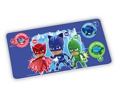 PJ MASKS 13608 Owlette, Catboy, Gekko Brotbrett, Frühstücksbrett, Frühstücksbrettchen, Brett, Brettchen, Melamin, Blau