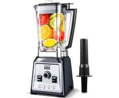 Standmixer Smoothie Maker, AMZCHEF 2000W Smoothie Blender, Standmixer Hochleistung(25,000 U/min,4 Vorprogramme,2L BPA Free Behälter,8-Klingen-Edelstahlmesser,Stößel,mit Rezeptbuch)[Energieklasse A+++]