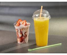 Papstar Trinkbecher / Plastikbecher Hurricane (50 Stück), aus PET-Kunststoff 0.3 l, Durchmesser 9.5 cm, Höhe 10.5 cm, glasklar, für Smoothies, Frozen Drinks, Desserts, wiederverwendbar #11311