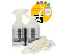 Jemako Speed-Polish 500ml / 1000ml inkl. 2 x Speed-Polish-Tuch 35 x 40 cm, Schaumpumpe & Sinland feinmaschiges Wäschenetz (1000 ml)