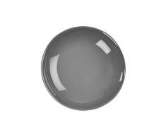BUTLERS Sphere Teller-Set Tief 4 x Ø 21,5 cm in Grau - Bunte Pastateller 6er Set - Suppenteller Porzellan Set