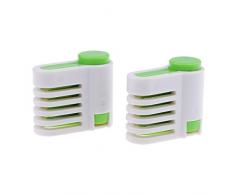 Baoblaze 2 Stücke 5 Schichten Tortenboden-Schneidhilfe mit Konditor Glasurmesser